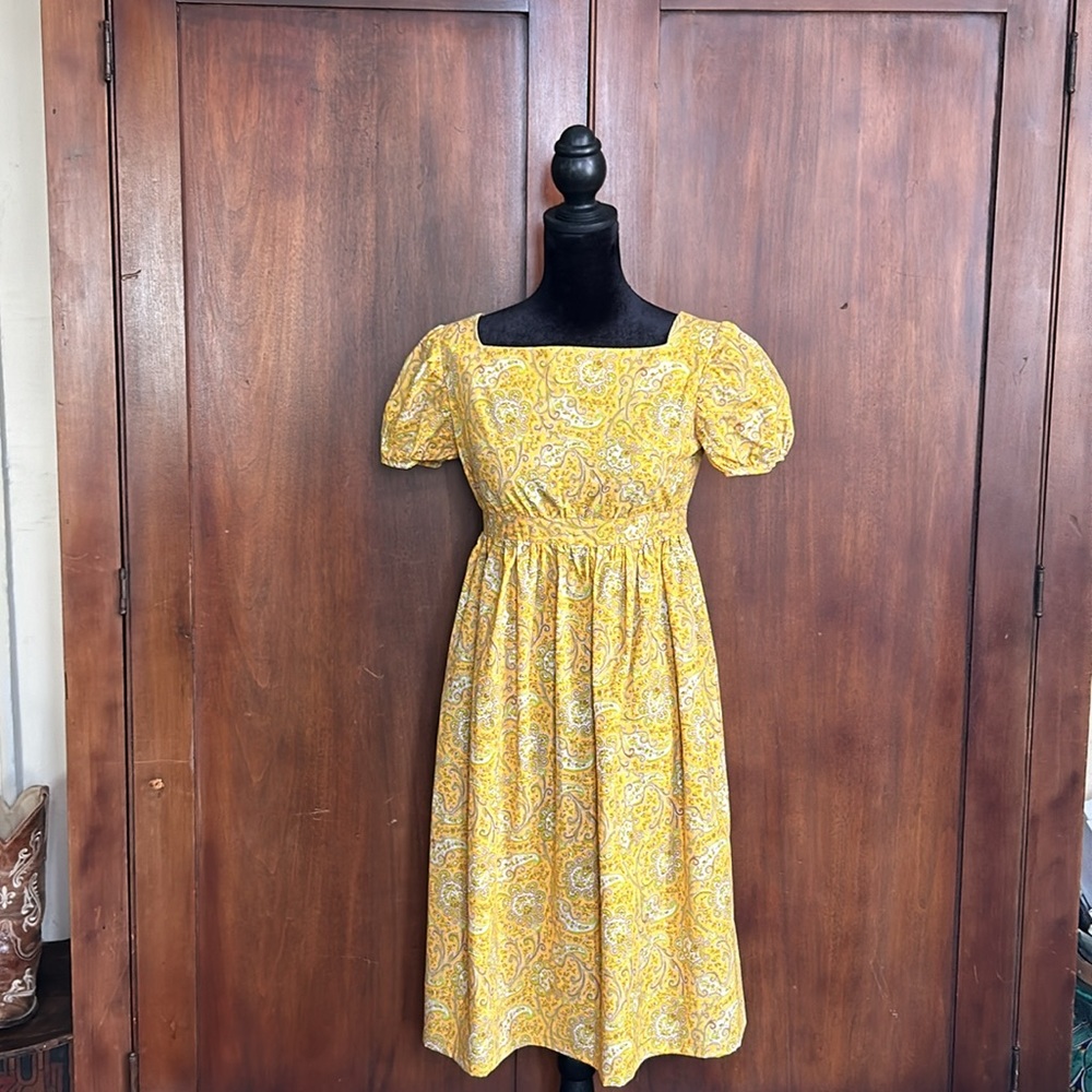 Vintage 70s Handmade Babydoll Dress XS - Picture 4 of 9